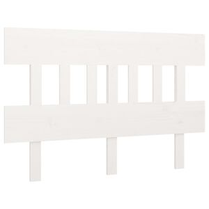 vidaXL Bed Headboard White 143.5x3x81 cm Solid Wood Pine