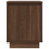 vidaXL Bedside Cabinet with LED Lights&nbsp;Brown Oak 38x34x50 cm