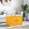 vidaXL Coffee Table Mustard Yellow 67x50x44 cm Steel