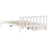 vidaXL Bed Frame without Mattress White 140x200 cm Solid Wood Pine
