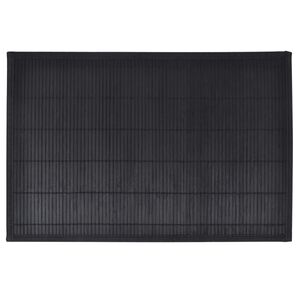 6 Bamboo Placemats 30 x 45 cm Black