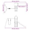 vidaXL Outdoor Playset Impregnated Wood Pine