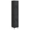 vidaXL Cabinet Set 2 pcs Black Engineered Wood