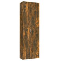 vidaXL Office Cabinet Smoked Oak 60x32x190 cm Engineered Wood