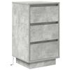 vidaXL Bedside Cabinet with LED Lights&nbsp;Concrete Grey 38x34x65 cm