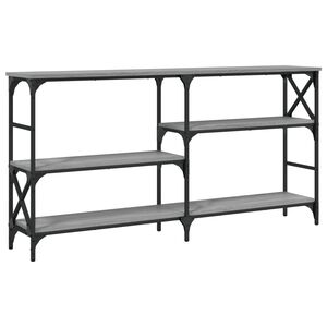 vidaXL Console Table Grey Sonoma 150x29x76,5 cm Engineered Wood