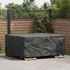 vidaXL Furniture Cover Plain Black 200 x 150 x 85 cm 210D