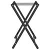 vidaXL Luggage Rack Black 68.5x38x58 cm Bamboo