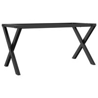 vidaXL Coffee Table Legs X-Frame 80x40x43 cm Cast Iron