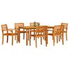vidaXL Garden Dining Set 7 pcs Brown Solid acacia wood