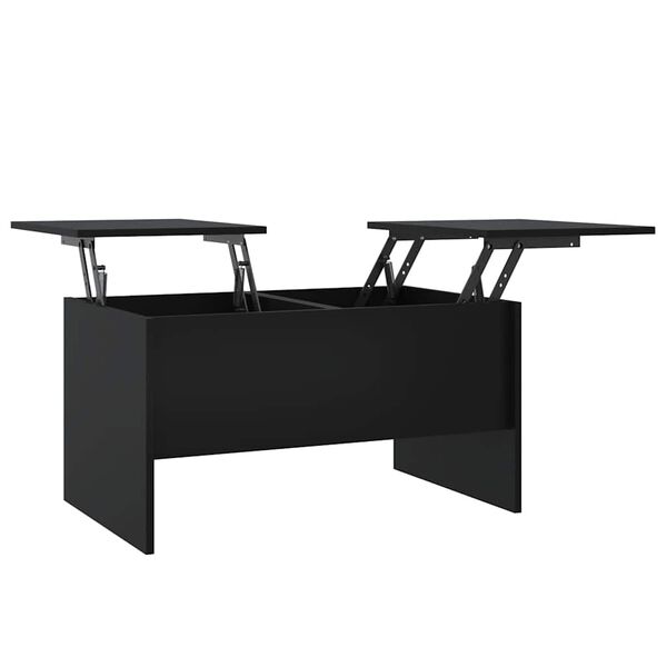 vidaXL Coffee Table Black 80x50x42.5 cm Engineered Wood