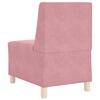vidaXL Modular Sofa Unit Armless 3 pcs Pink 55 x 74 x 82 cm Velvet