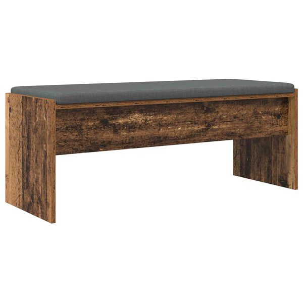 vidaXL Hall Bench with Cushion Old Wood 103 x 38 x 40 cm