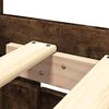 vidaXL Bed Frame with Headboard without Mattress Smoked Oak 180x200 cm Super King