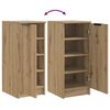 vidaXL Shoe Cabinet Artisan Oak 29.5x35x70 cm Engineered Wood