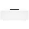 vidaXL Coffee Table with Infinity LED White 100x100x40 cm