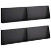vidaXL Retaining Wall 4 pcs 80 x 12 x 30 cm Steel Black
