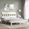 vidaXL Bed Frame without Mattress White 160x200 cm Solid Wood Pine