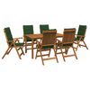 vidaXL Garden Dining Set 6-Seaters Natural Solid Acacia Wood