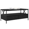 vidaXL Coffee Table Black oak 100 x 51 x 45 cm Engineered wood