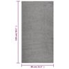 vidaXL Shaggy Rug High Pile Grey 80x150 cm