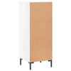 vidaXL Sideboard High Gloss White 34.5x34x90 cm Engineered Wood