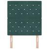 vidaXL Headboard with Headboard Dark Green 80 cm Faux Leather