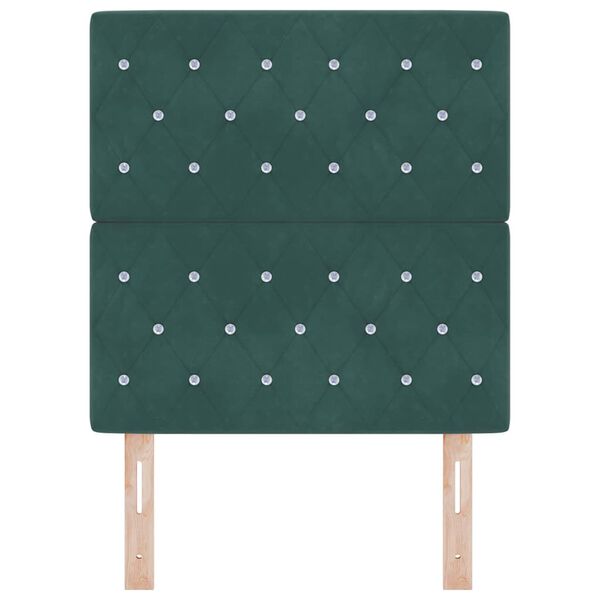 vidaXL Headboard with Headboard Dark Green 80 cm Faux Leather