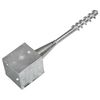 vidaXL Ground Spikes 6 pcs Silver 12x12x56 cm Galvanised Steel