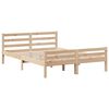 vidaXL Bookcase Bed without Mattress 135x190 cm Double Solid Wood Pine