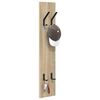 vidaXL Wall-Mounted Coat Rack Sonoma oak 20 x 1.5 x 100 cm