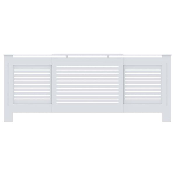 vidaXL MDF Radiator Cover White 205 cm