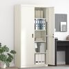 vidaXL Storage Cabinet 2 pcs White 90 x 40 x 180 cm Steel