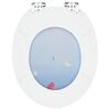 vidaXL Toilet Seat 2 pcs Blue 43.8 x 37.8 cm MDF board