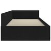 vidaXL Corner Bed Frame with Headboard Black 80 cm x 200 cm Velvet