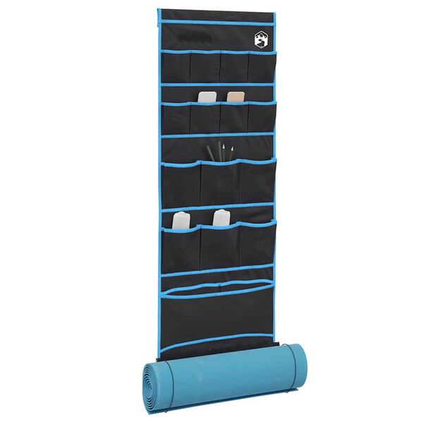 vidaXL Storage bag with Storage Black and Blue 125 x 48 cm Oxford