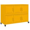 vidaXL Sideboard Mustard Yellow 100,5x39x72 cm Steel