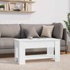 vidaXL Coffee Table High Gloss White 101x49x52 cm Engineered Wood