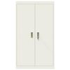 vidaXL Storage Cabinet 2 pcs White 80 x 40 x140 cm Steel