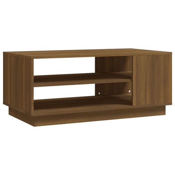 vidaXL Coffee Table Brown Oak 102x55x43 cm Engineered Wood
