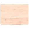 vidaXL Wall Shelf 40x30x(2-4) cm Untreated Solid Wood Oak