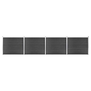 vidaXL Fence Panel Set WPC 699x146 cm Grey
