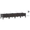 vidaXL Garden Planter with Irrigation&Wheels 4 pcs Brown PP