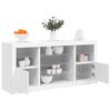vidaXL Sideboard with LED Lights White 142.5x37x67 cm