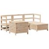 vidaXL 5 Piece Garden Sofa Set Solid Wood Pine