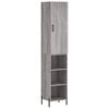 vidaXL Highboard Grey Sonoma 34.5x34x180 cm Engineered Wood