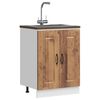 vidaXL Sink Base Cabinet Kalmar Old Wood 60x46x81.5 cm Engineered Wood