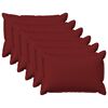 vidaXL Cushion with Pillow HOUTEN 6 pcs Wine Red Faux Linen