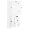 vidaXL Highboard White 69.5x34x180 cm Engineered Wood