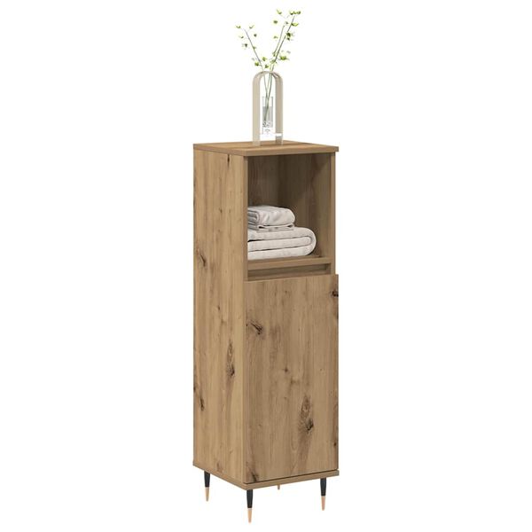 vidaXL Shoe Cabinet Artisian Oak 59x35x100.5 cm Engineered Wood
